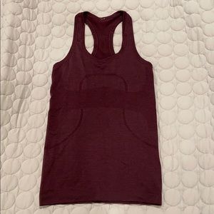 Maroon Lululemon tank top